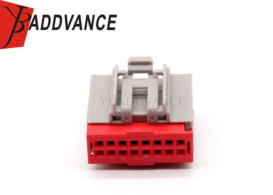 16 Pin Female Unsealed Electric Wire Connector With Terminals For Automotive