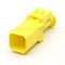 2 Pin Yellow Automotive Electrical Male Sealed Connector Housing For Car