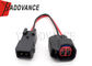 2 Pin Plug N Play Auto Wiring Harness US CAR EV6 Female To EV1 Male Injector Adapter For VW / SAAB
