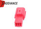 6 Pin Red Male Waterproof Automotive Electrical Connectors For Motorcycle OBD System