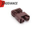 2-1-396 Electrical 2 Pin Female Wire Connector Brown Color For Harness