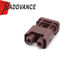 2-1-396 Electrical 2 Pin Female Wire Connector Brown Color For Harness