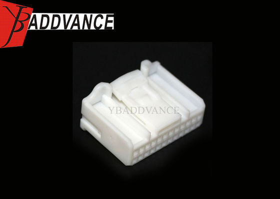 24 Pin White Female PBT Material Automotive Electrical Connectors Housing