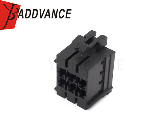 6 Pin Black Female Unsealed Electric Automotive Connector Housing