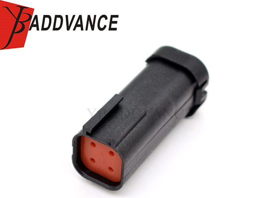 Waterproof Male 4 Pin Black Automotive Connector For Industrial Agriculture