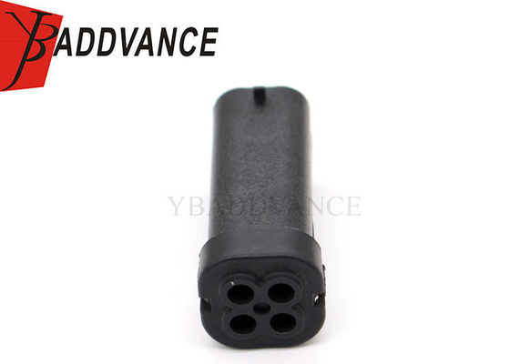 Waterproof Male 4 Pin Black Automotive Connector For Industrial Agriculture