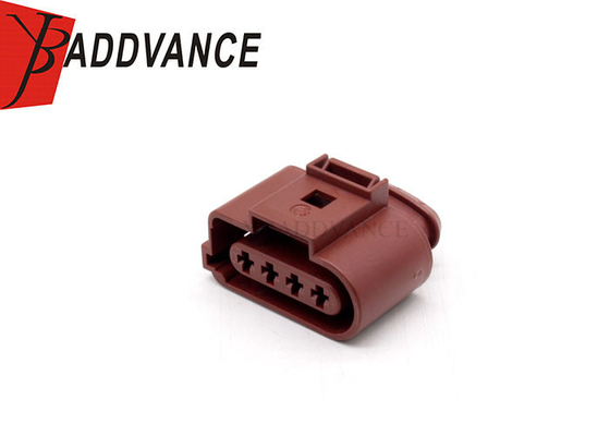 1J0973724A Brown FEP 2.8 mm Sealed Series Female Automotive Connector 4 Pin For VW