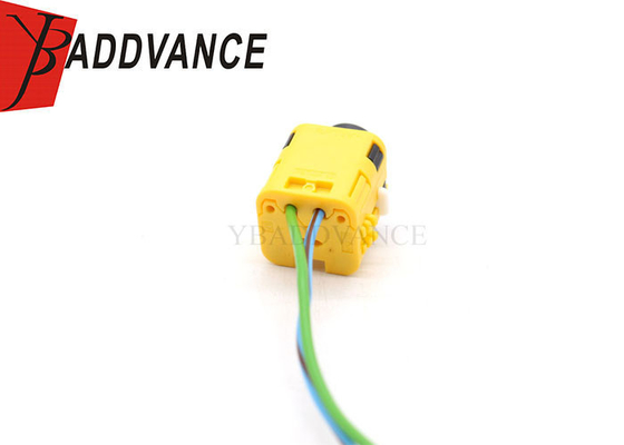 Black and Yellow 2 Pin Female PBT GF15 Auto Airbag Connector Plug Wire Harness