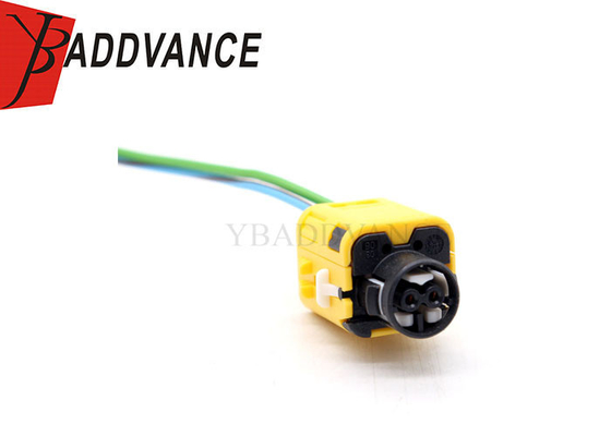 Black and Yellow 2 Pin Female PBT GF15 Auto Airbag Connector Plug Wire Harness