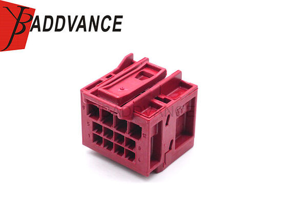 6Q0972883B 12 Pin Female Automotive Connector Housing With Contact Locking Mechanism for VW Audi