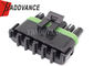Black 6 Way Female Weather Pack Connector 6 Position 12015799 41x52.5x20.8 Mm