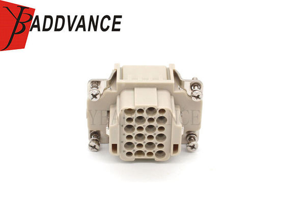 HDD-024-FC 24 Pin Female Heavy Duty Connector Grey Industrial Socket