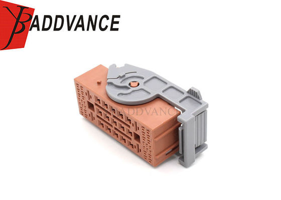  51 Pin Female Electrical Connector Sealed Brown