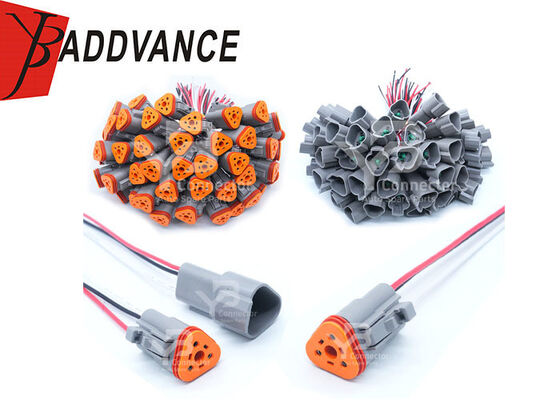 Automóvel Elétrico DT06-3S DT04-3P Deutsch DT Série Feminino Macho 3 Pin Conector Pigtails à prova d'água