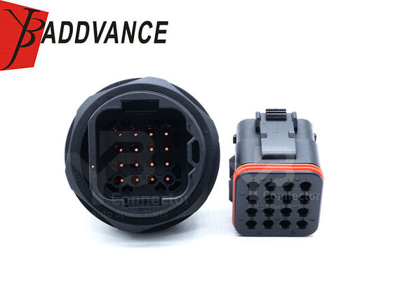 Conector Macho/Fêmea para ECU com Flange Redondo de 16 Pinos Itt Auto Electrical 132016-000 132016-001