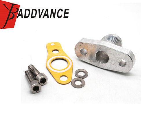MR258477 10AN Adaptador de Dreno de Óleo Turbo Com Junta de Flange Dois Parafusos de Montagem Para Turbos Mitsubishi